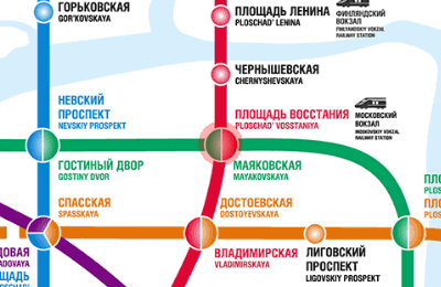 Mayakovskaya station map