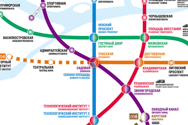 Sennaya Ploshchad station map