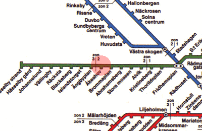 Akeshov station map