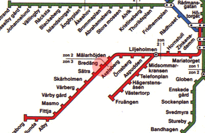 Bredang station map