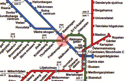 Fridhemsplan station map