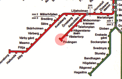Fruangen station map