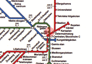 Hotorget station map
