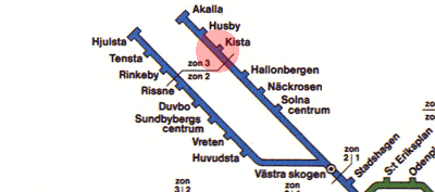 Kista station map