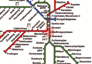 Medborgarplatsen station map