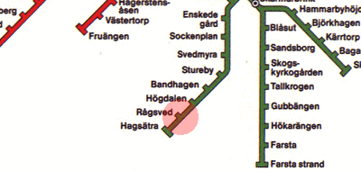 Ragsved station map