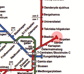Ropsten station map