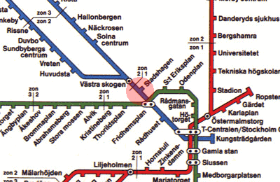 Stadshagen station map