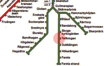 Tallkrogen station map