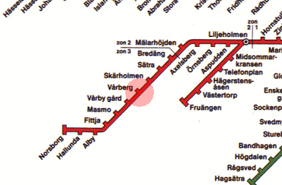 Varberg station map