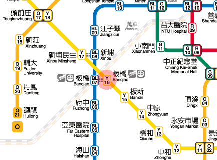 Banqiao station map