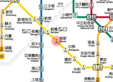 Banxin station map