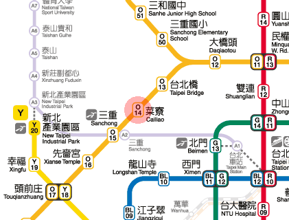 Cailiao station map