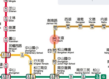 Dazhi station map