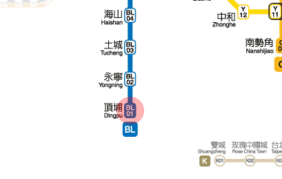 Dingpu station map