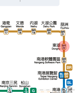 Donghu station map