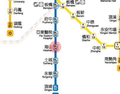 Haishan station map