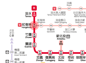 Hongshulin station map