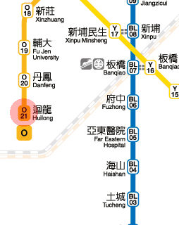 Huilong station map