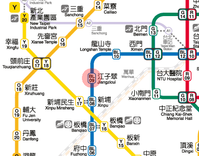 Jiangzicui station map