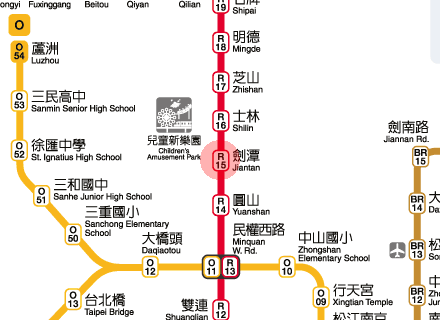 Jiantan station map
