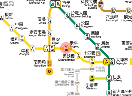 Jingping station map