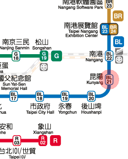 Kunyang station map