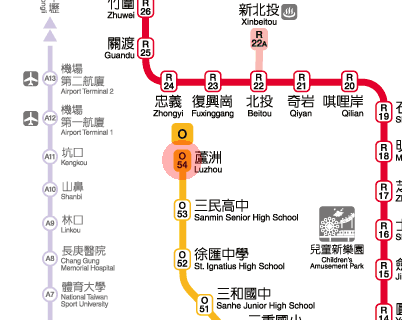 Luzhou station map