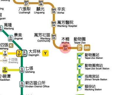 Muzha station map