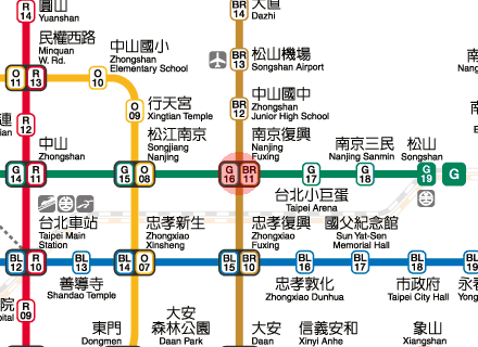 Nanjing Fuxing station map