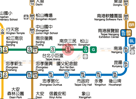 Nanjing Sanmin station map
