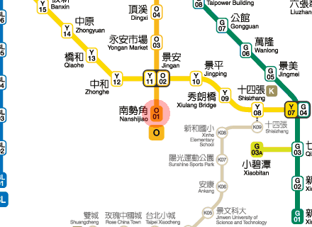 Nanshijiao station map