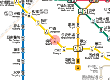 Qiaohe station map