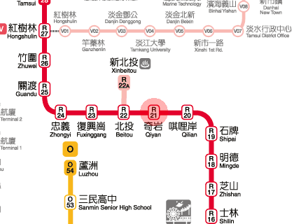 Qiyan station map