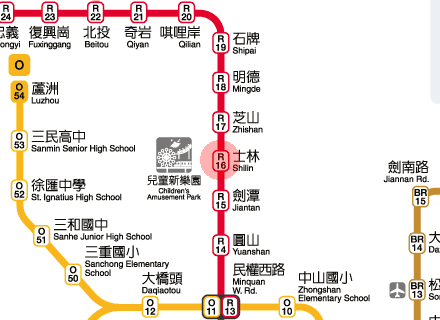Shilin station map