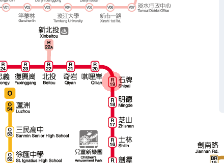 Shipai station map