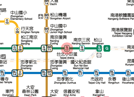 Taipei Arena station map