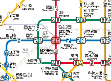 Taipei Main Station station map