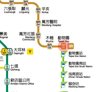 Taipei Zoo station map
