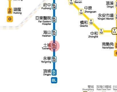 Tucheng station map