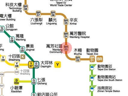 Wanfang Community station map