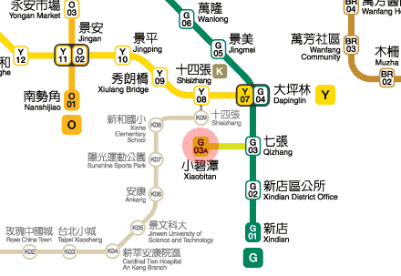 Xiaobitan station map