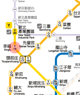 Xingfu station map