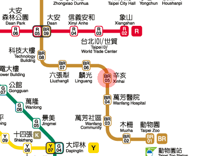 Xinhai station map