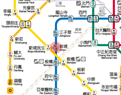 Xinpu station map