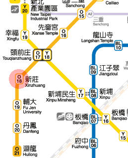 Xinzhuang station map