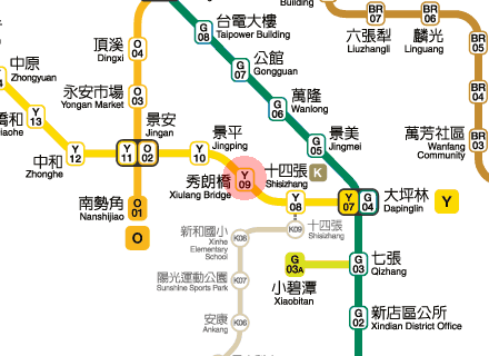 Xiulang Bridge station map