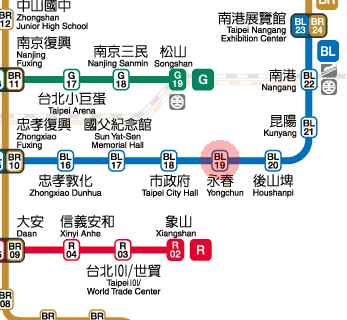 Yongchun station map