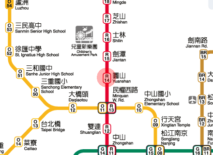 Yuanshan station map