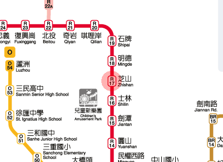 Zhishan station map